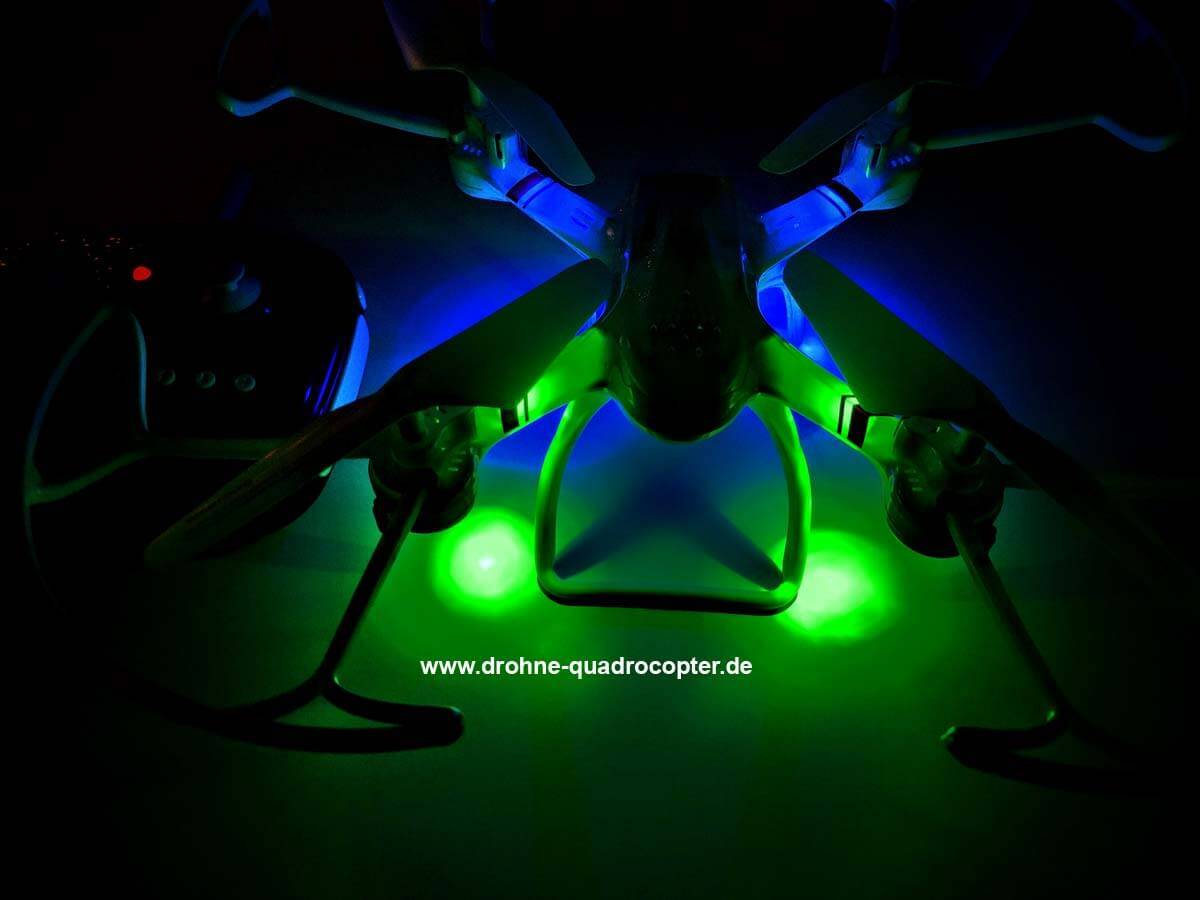 Mould King Super-S Mini-Quadrocopter 33041 | Beleuchtung Draufsicht