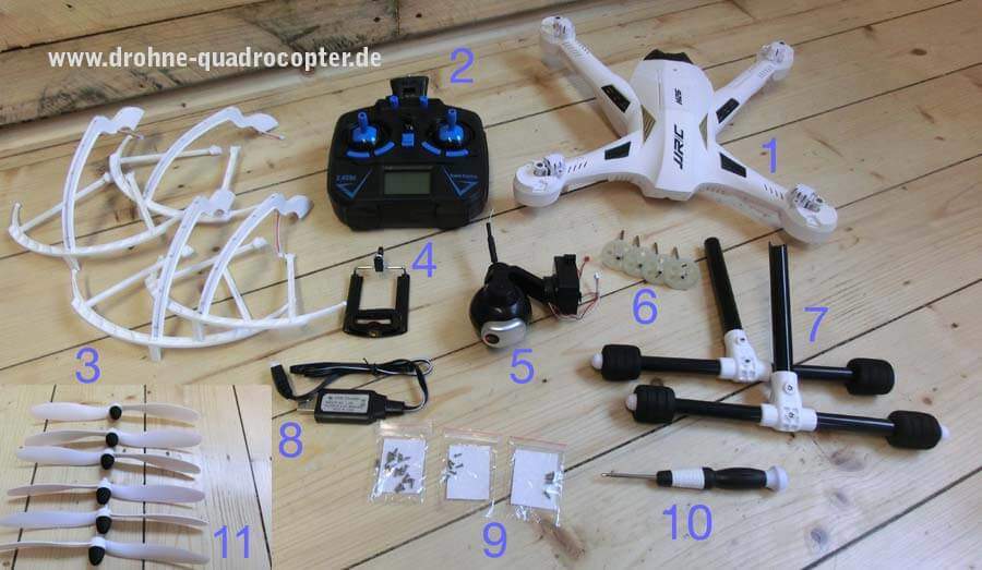 Arshiner JJRC H26W Quadrocopter - Lieferumfang