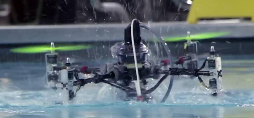 Naviator Unterwasser-Drohne taucht ins Wasser